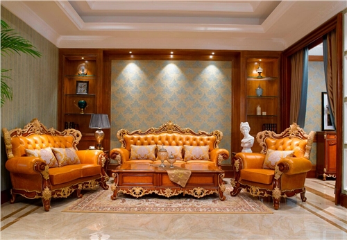 万兴欧式家具宫系列6601沙发1+2+3+茶几